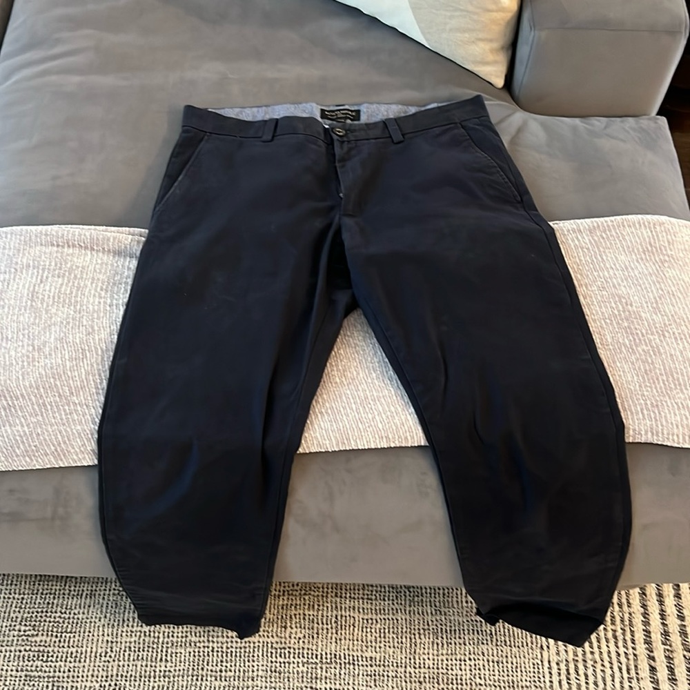 Banana Republic Men’s Fulton Skinny Chino - 34x32, navy blue